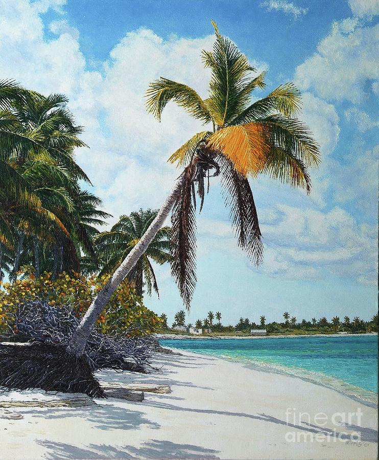 Gold Coconut Painting by Eddie Minnis