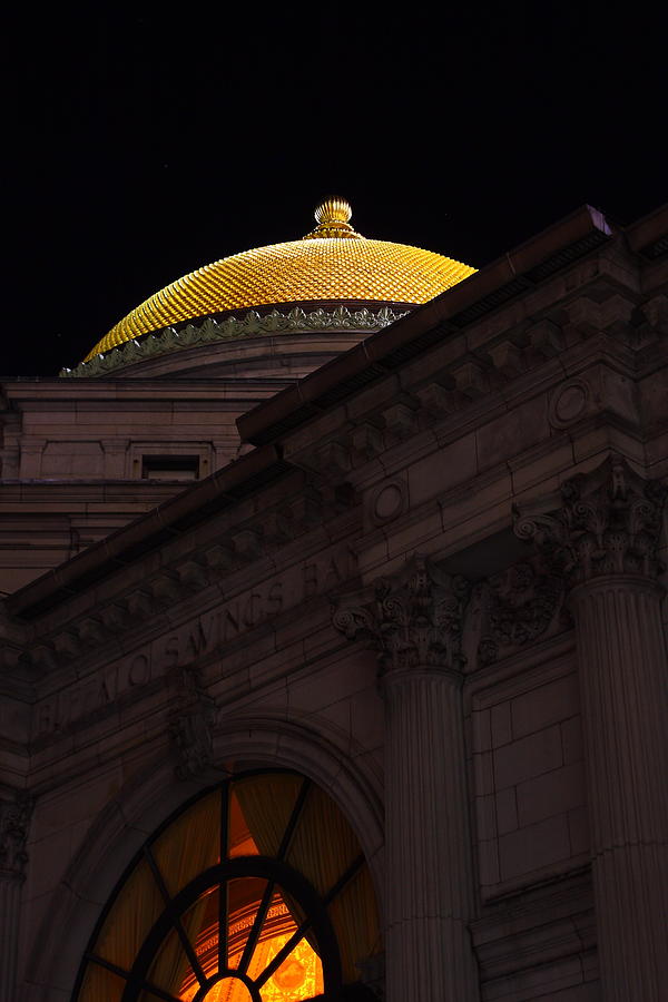 Gold Dome At Night Photograph by Don Nieman