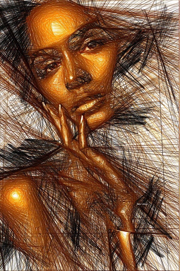 Gold Fingers Digital Art by Rafael Salazar