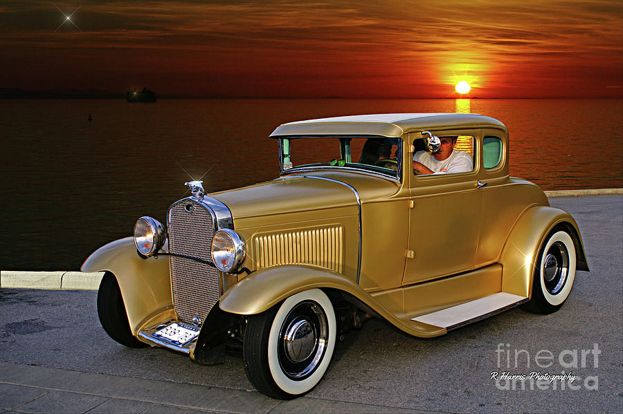 Gold Ford Photograph by Randy Harris