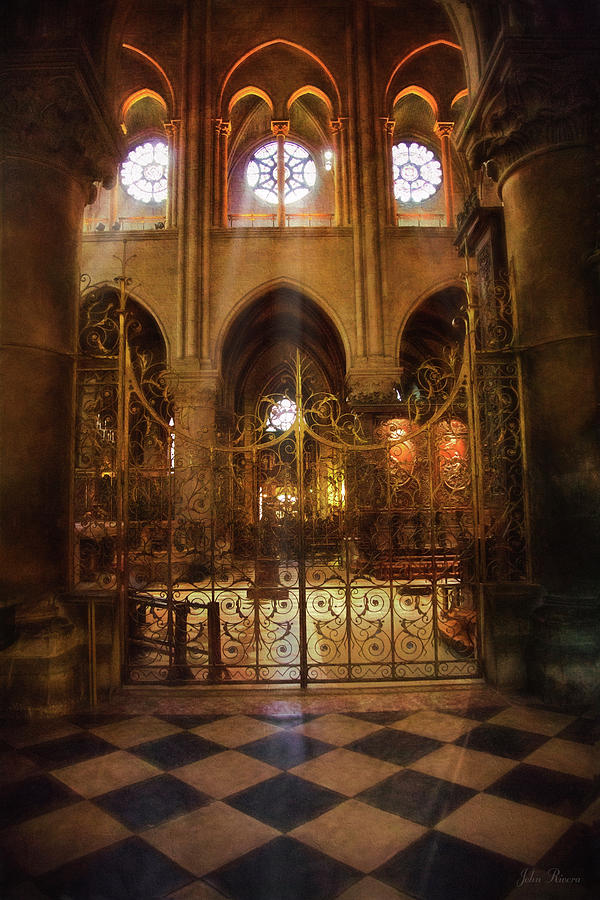 Gold Gate at Notre Dame Photograph by John Rivera