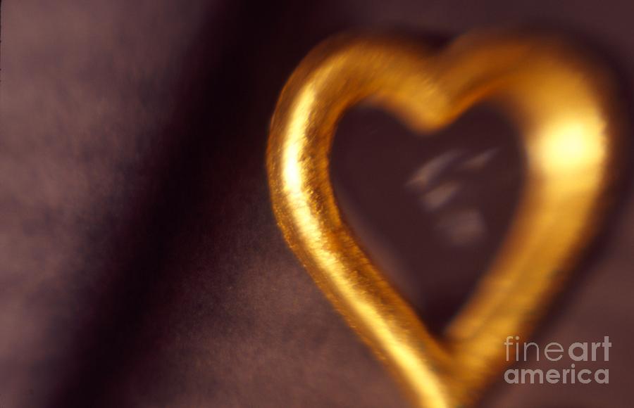 Color Photograph - Gold Heart Mirror by Tamarra Tamarra Color Photograph - Gold Heart Mirror by Tamarra Tamarra