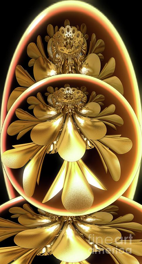 Gold Lacquer Digital Art by Ronald Bissett