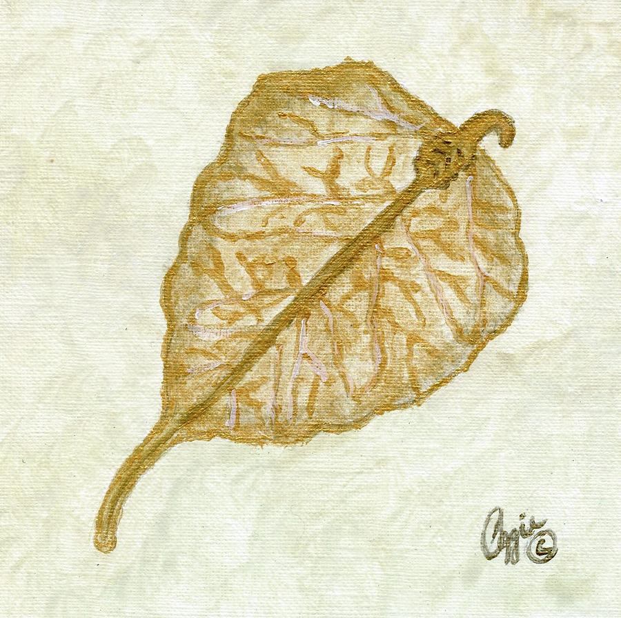 Gold Leaf Painting by Stephanie Agliano