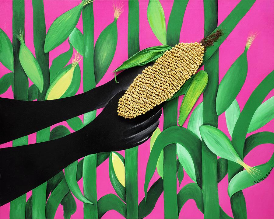 Gold Painting by Patricia Sabreee Gold Painting by Patricia Sabreee