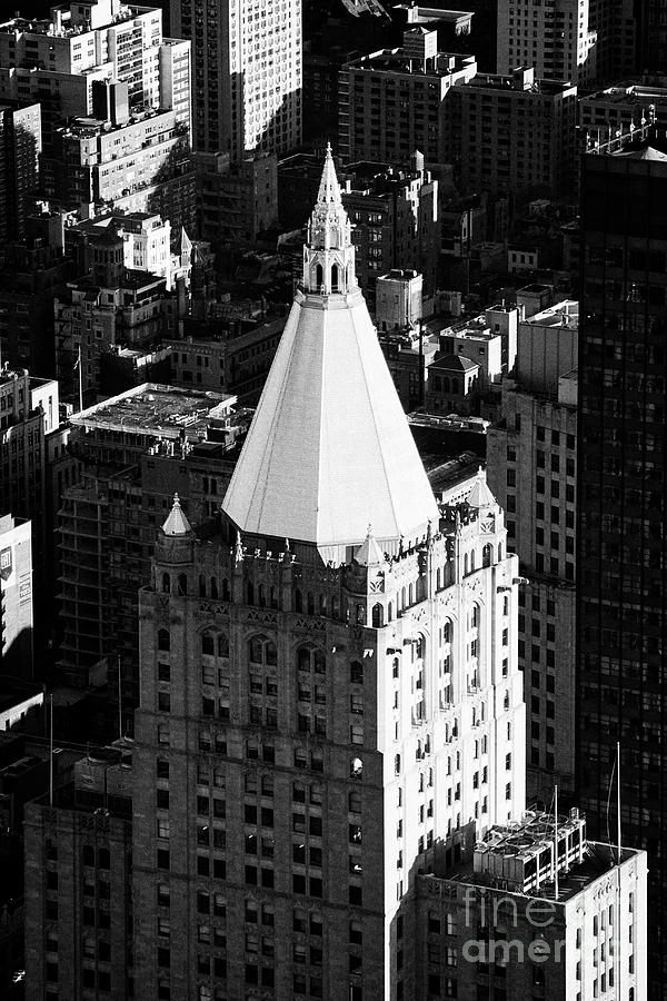 Landmark Photograph - gold pyramid roof of the new york life building New York City USA by Joe Fox