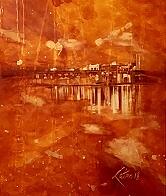 Gold Rain - Burrard Bridge BC Painting by Kathleen Tonnesen