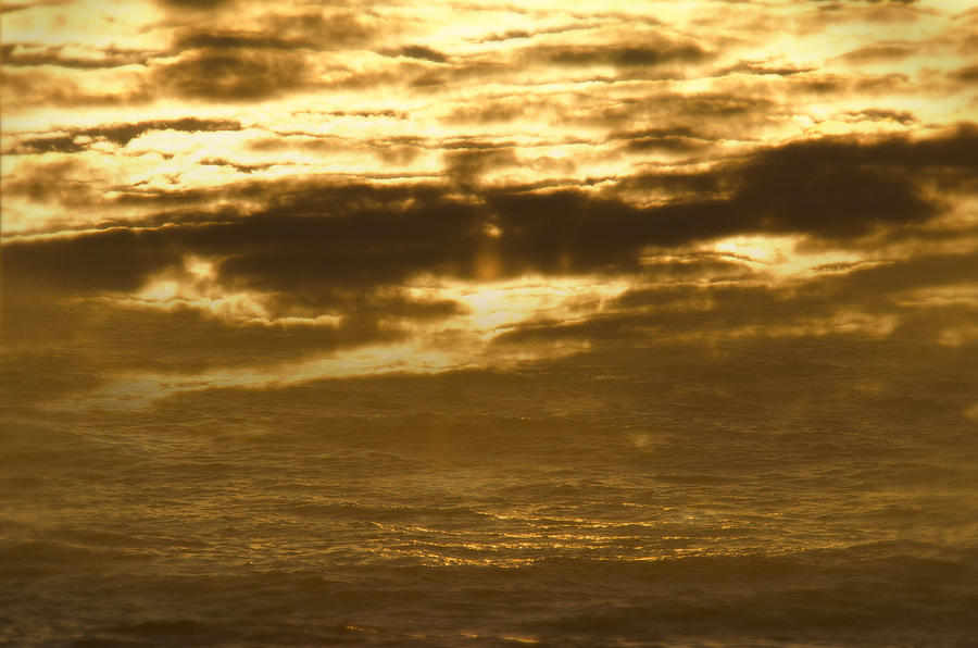 Gold SeaSky Photograph by Lawrence Knutsson
