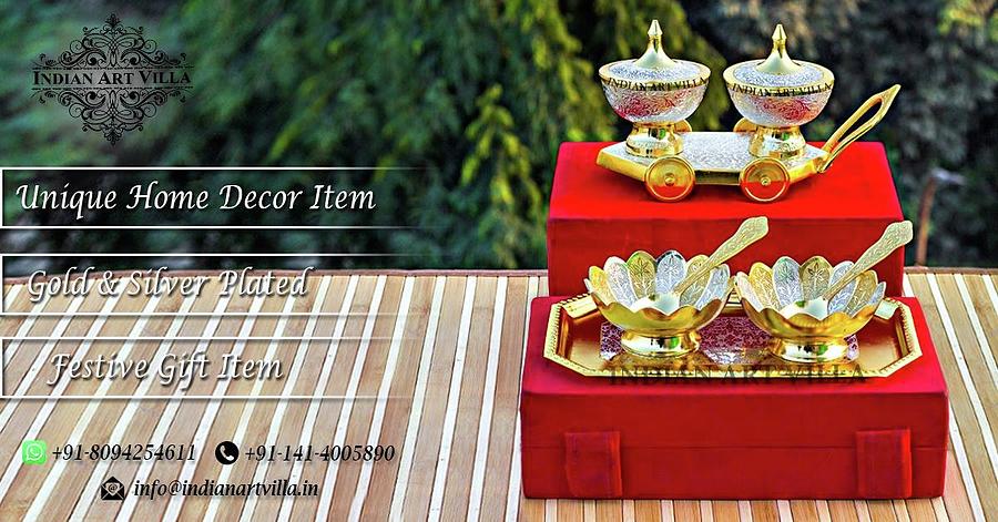 Gold Silver Plated Gift Item Offered By Indian Art Villa Mixed