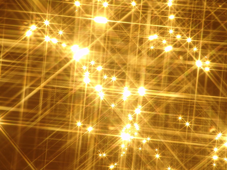 gold sparkle lights