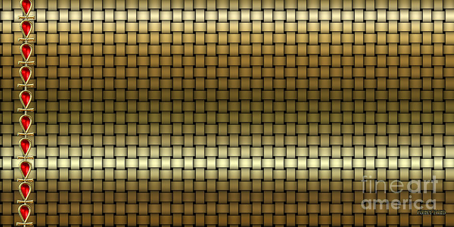 Gold Weave Painting by Corey Ford