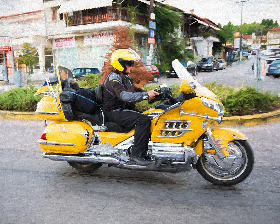Transportation Photograph - Gold Wing Motorbike by Roy Pedersen