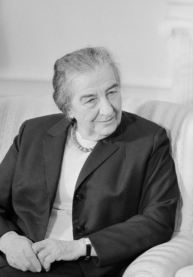 Golda Meir - Israeli Prime Minister Photograph by War Is Hell Store