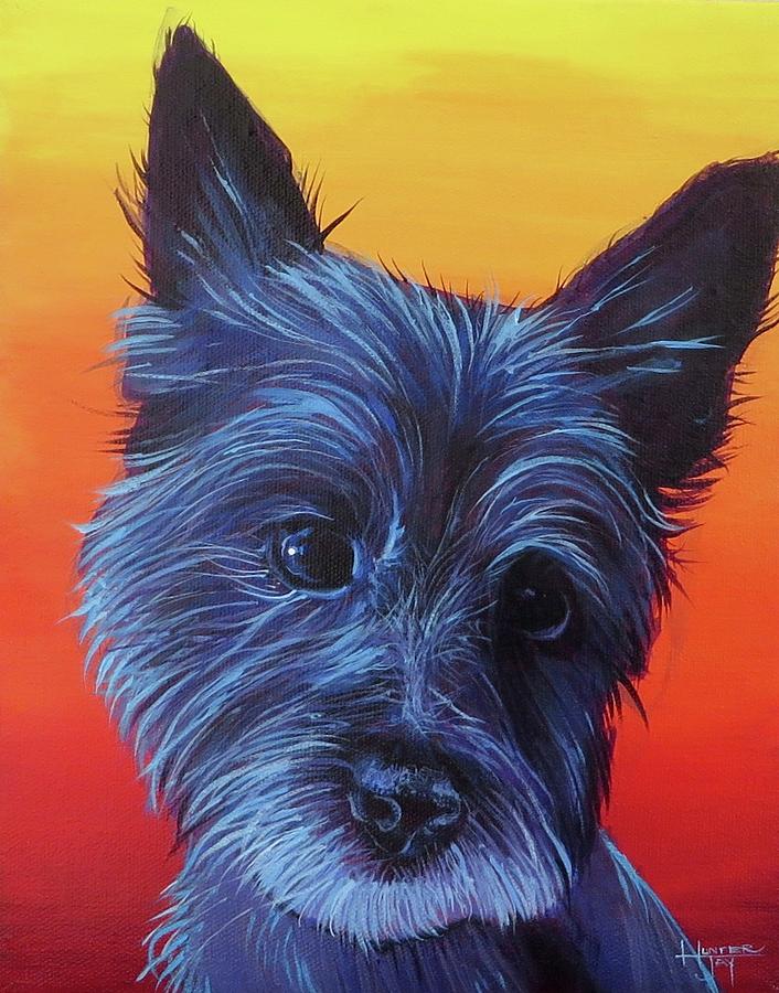 Goldberg Dog 1 Painting by Hunter Jay