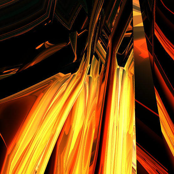 Abstract Digital Art - Goldbox 2K2.4z26 by Terry Anderson