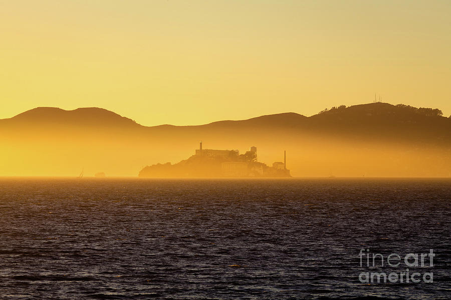 Golden Alcatraz Photograph by JR Photography