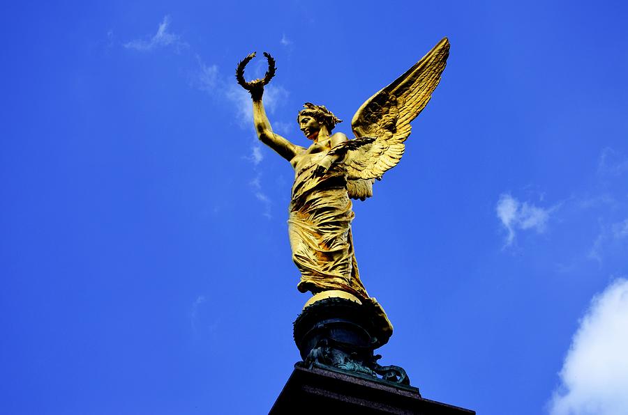 Angel Photograph - Golden Angel by Diamond Jade