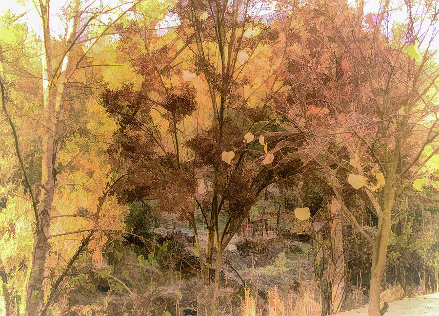 Golden Autumn Digital Art by Susan Eileen Evans
