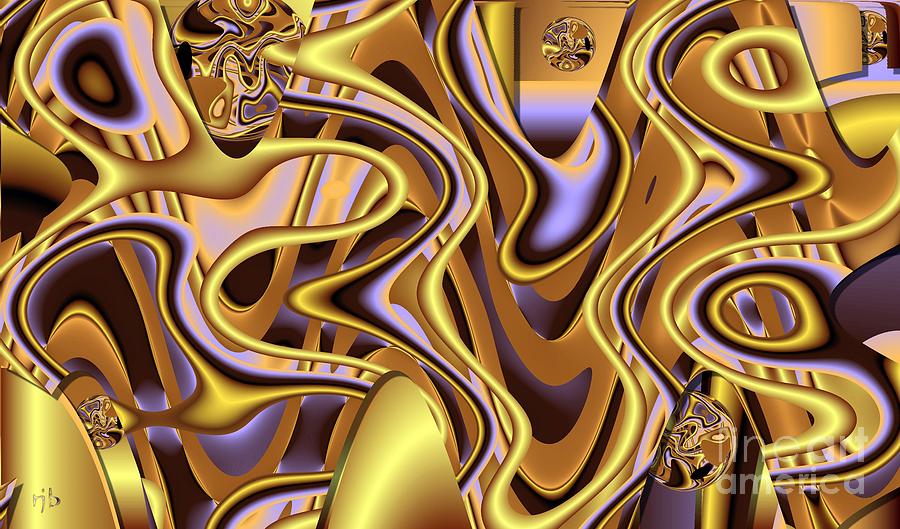 Golden Bangle Digital Art by Ronald Bissett