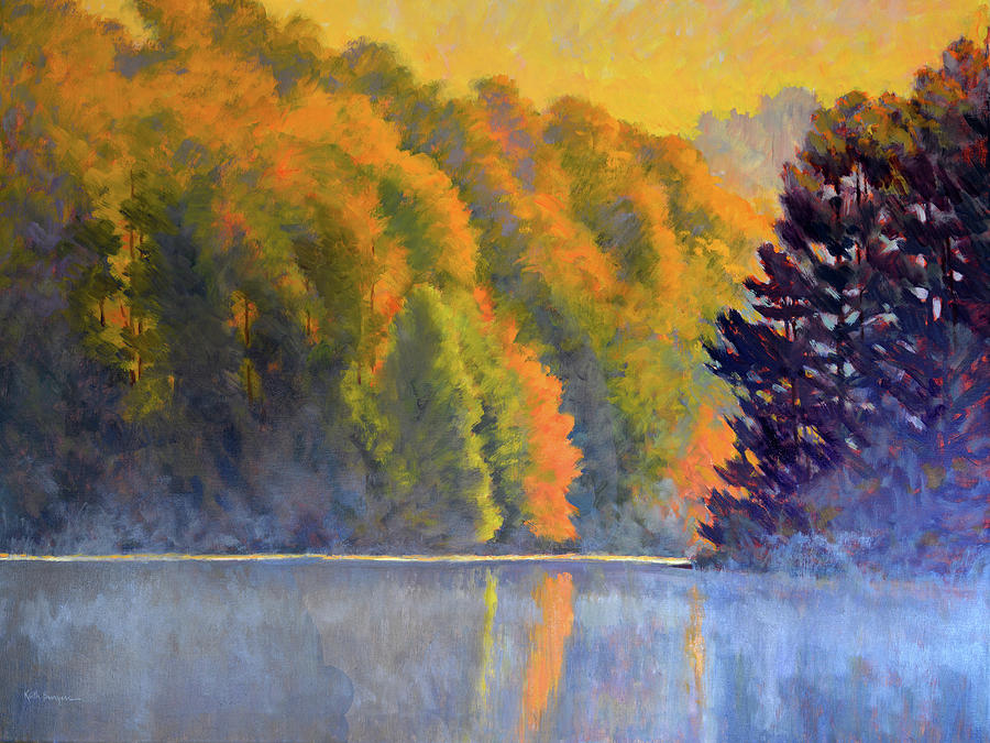 Golden Beginning Painting by Keith Burgess - Fine Art America