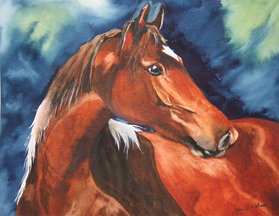 Horse Painting - Golden Boy by Jean Blackmer Horse Painting - Golden Boy by Jean Blackmer