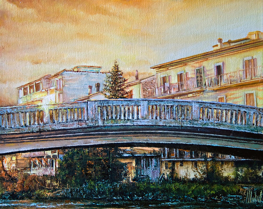 Golden Bridge Painting by Michelangelo Rossi