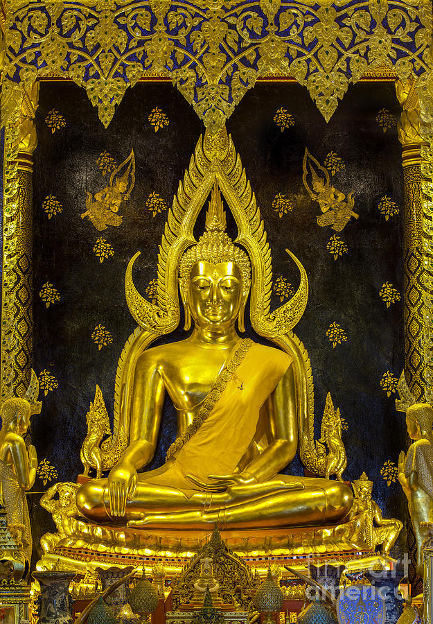 Golden buddha  Photograph by Anek Suwannaphoom