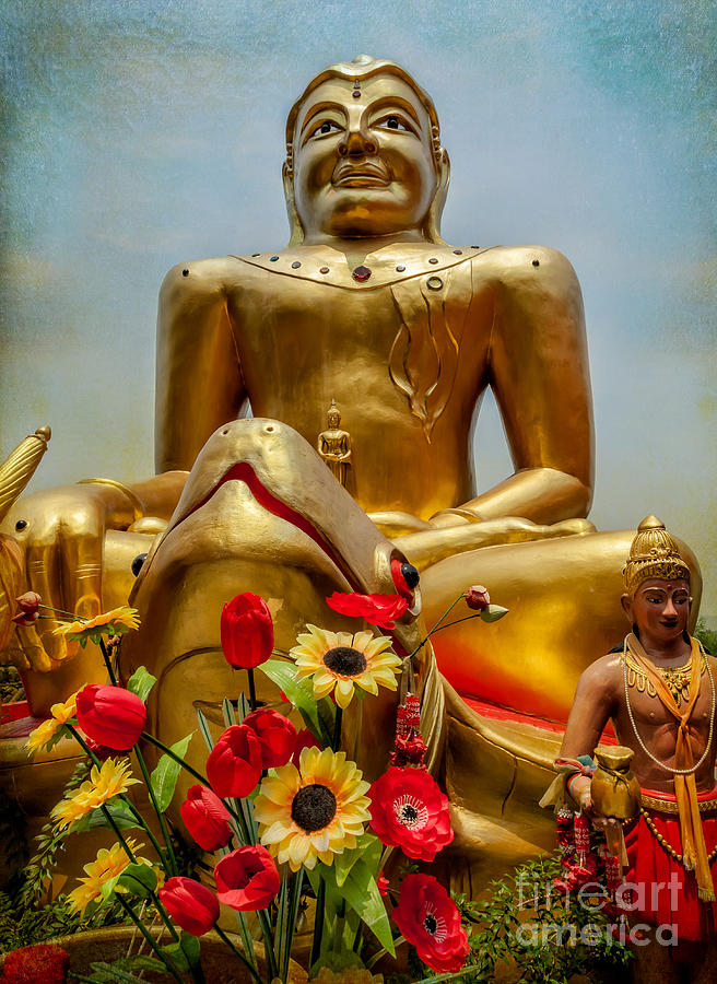 Flowers For Buddha  Photograph by Adrian Evans
