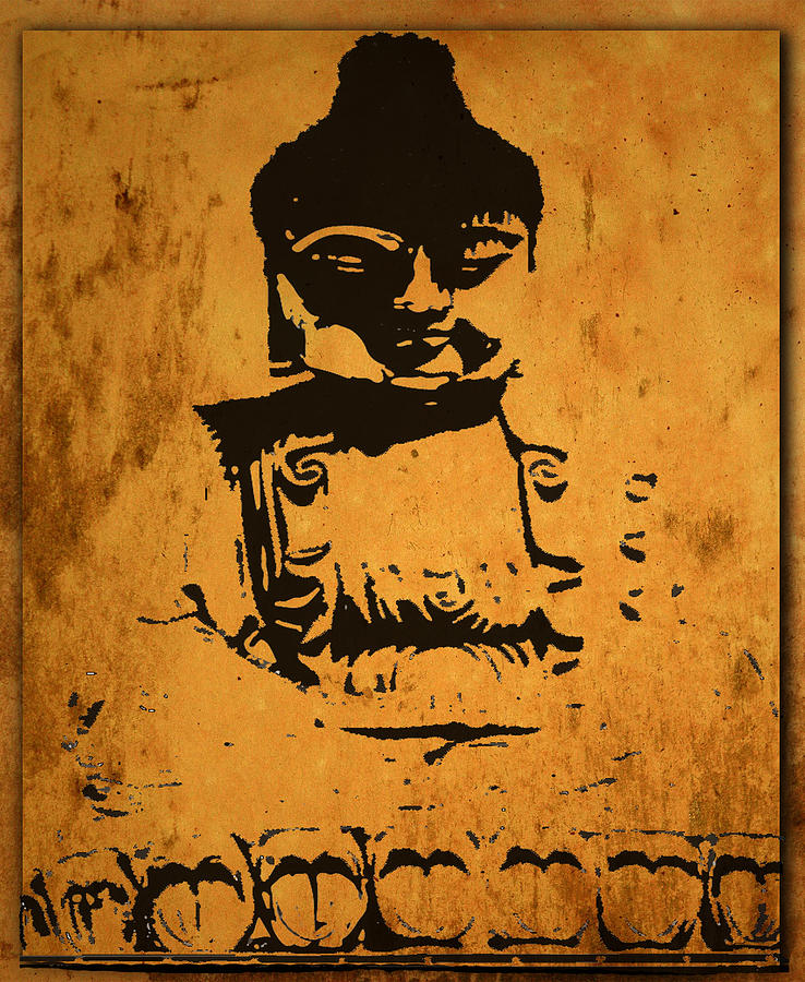 Golden Buddha Digital Art by Kandy Hurley