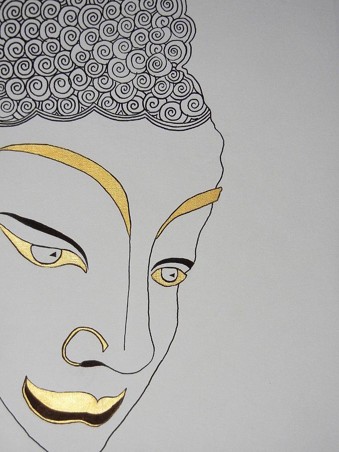 Golden Buddha Drawing