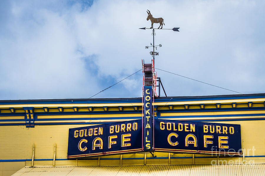 Architecture Photograph - Golden Burro Cafe 1 by Ashley M Conger