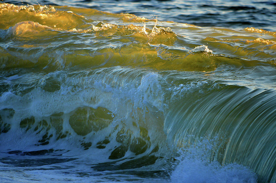 Golden Cascade  Photograph by Dianne Cowen Cape Cod Photography