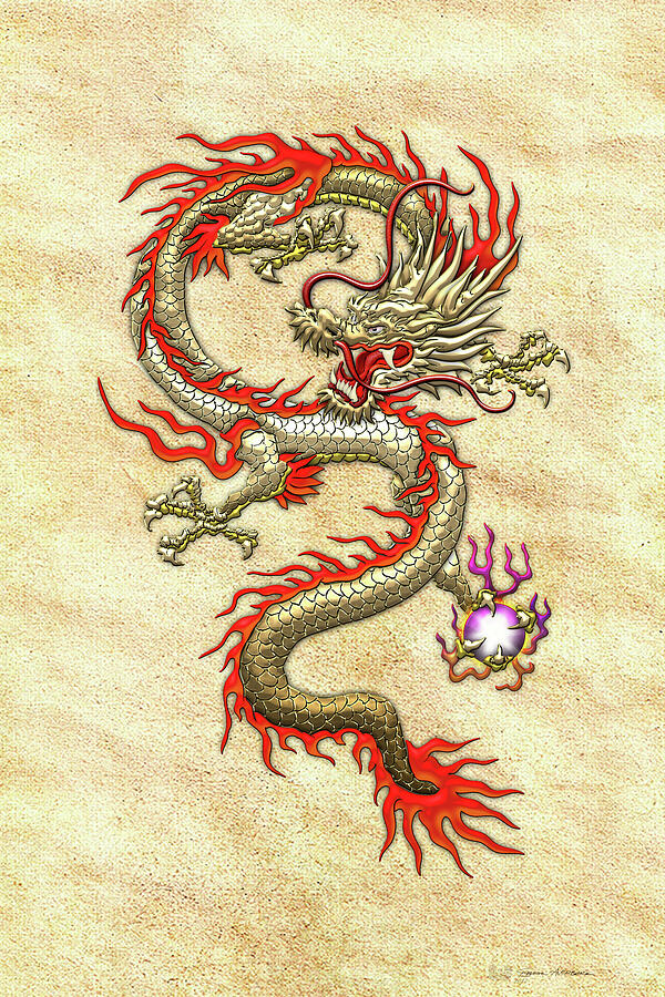 asian dragon artwork