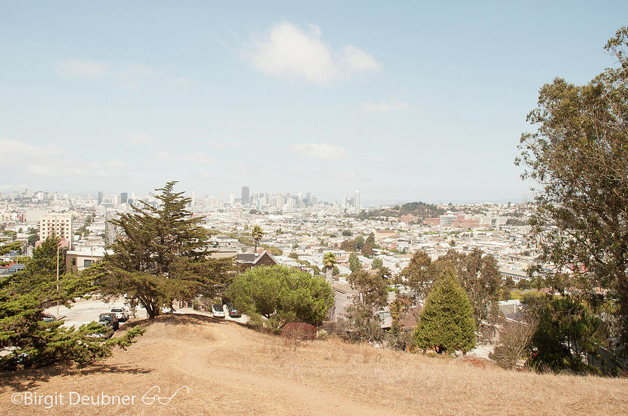 San Francisco Photograph - Golden city view of San Francisco by Birgit Deubner