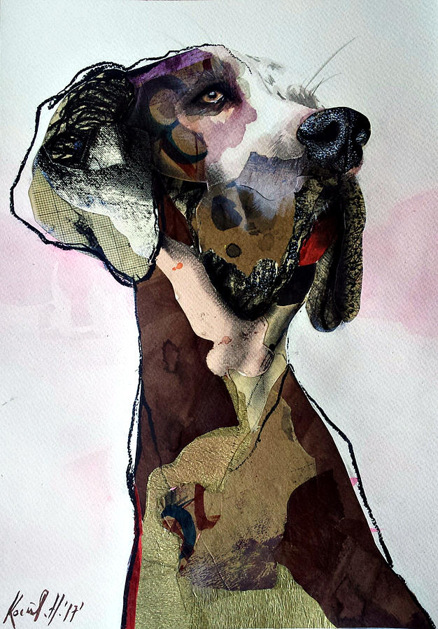 Golden Dane Mixed Media by Nevena Kostic - Fine Art America