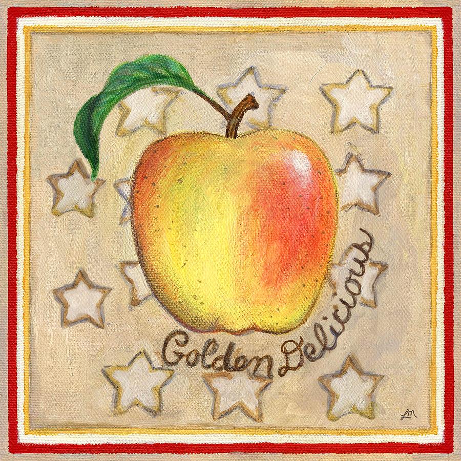 Golden Delicious Two Painting by Linda Mears