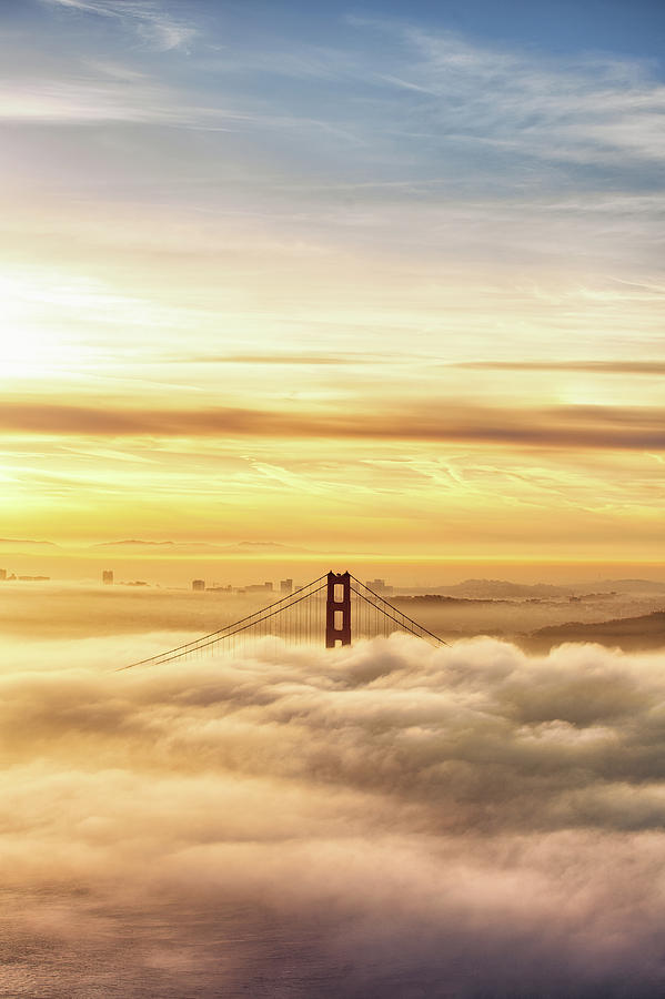 Golden Gate Bridge Photograph - Golden Delight by Vincent James