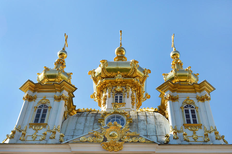 Golden Domes Of Peterhof. Photograph by Terence Davis