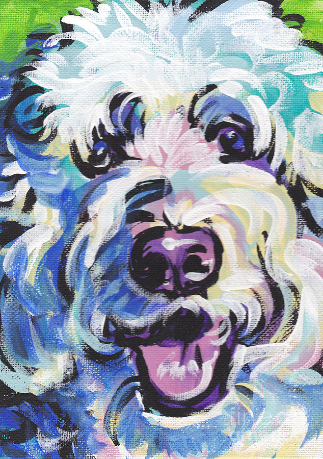 Golden Doodly Dee Painting by Lea S