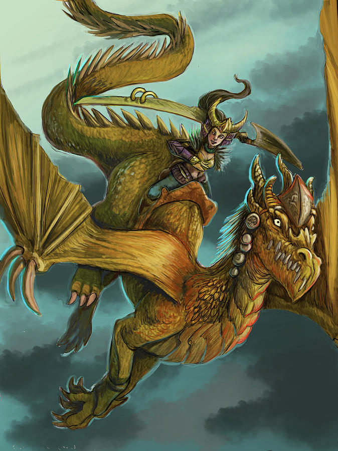 Golden dragon Digital Art by Renata Herrero Mier - Fine Art America