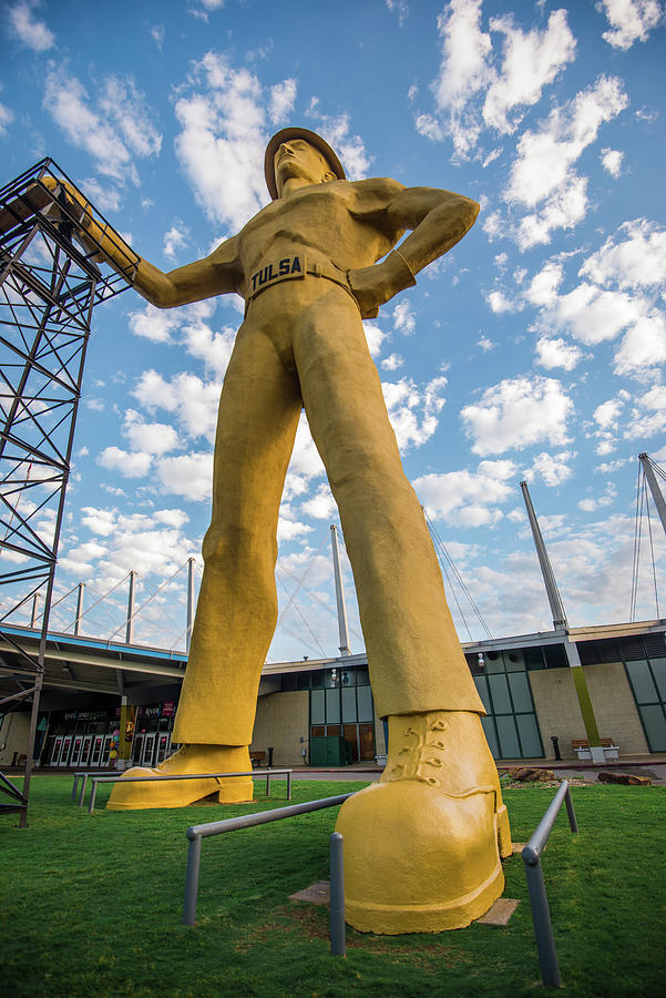 Golden Driller Statue - Tulsa Oklahoma Photograph by Gregory Ballos