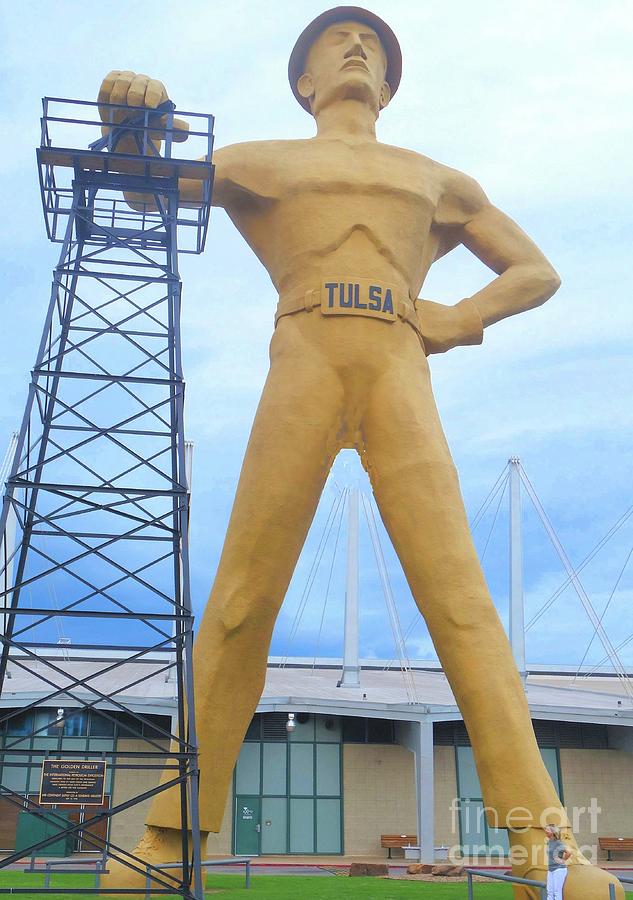 Tulsa Photograph - Golden Driller Tulsa Oklahoma by Janette Boyd