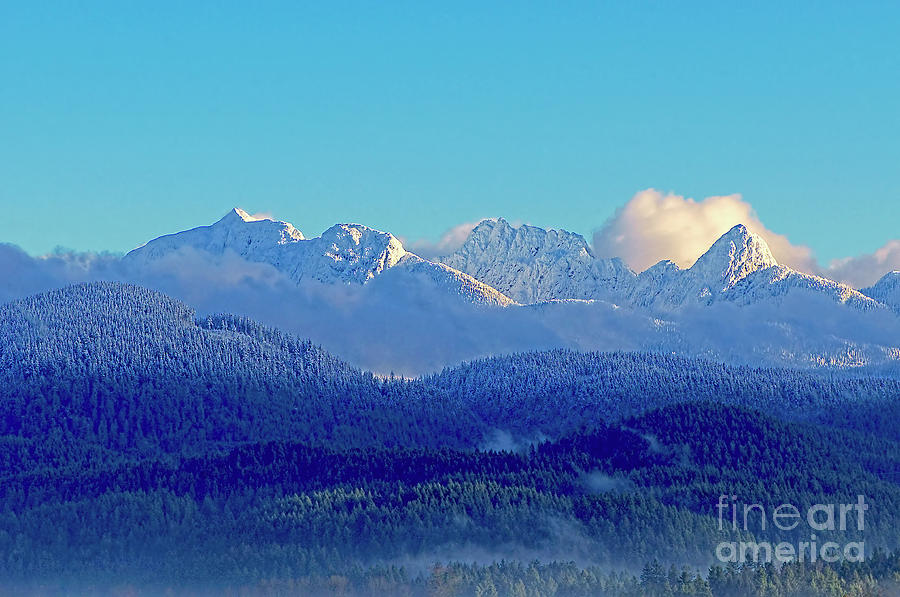 Golden Ears Mountains Winter Vista Photograph by Sharon Talson