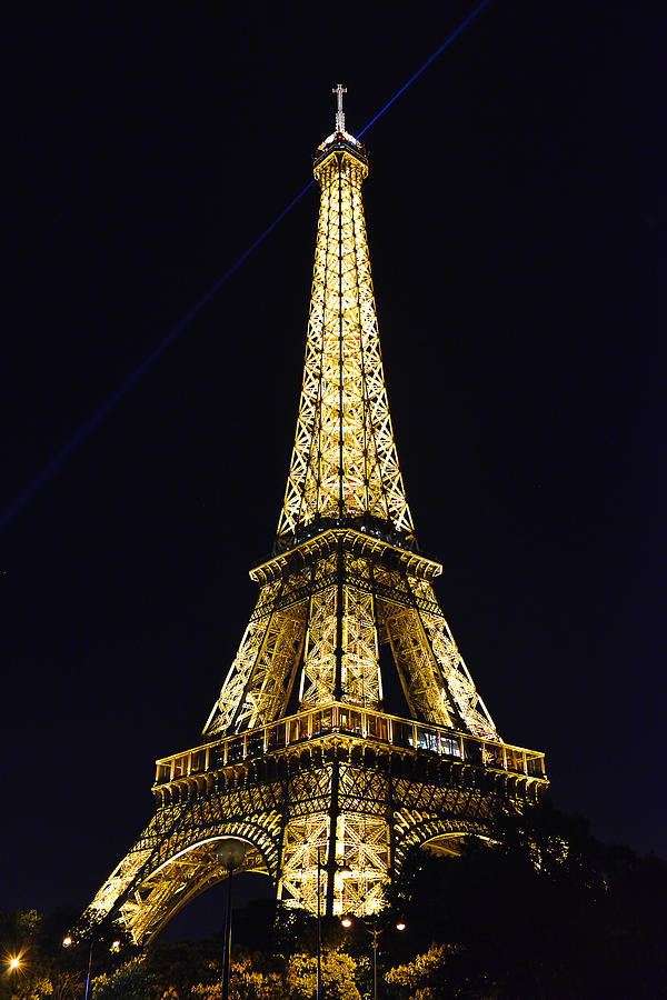 Golden Eiffel Tower Photograph by Cross Version - Pixels