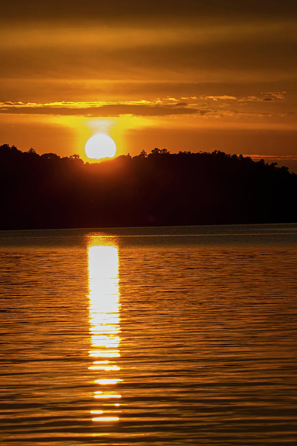 Sunset Photograph - Golden Eye by Spencer Bush