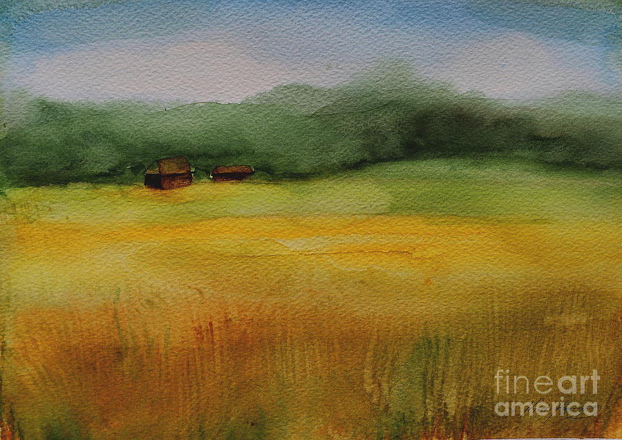 Summer Painting - Golden Field by Kristi Kunnapas