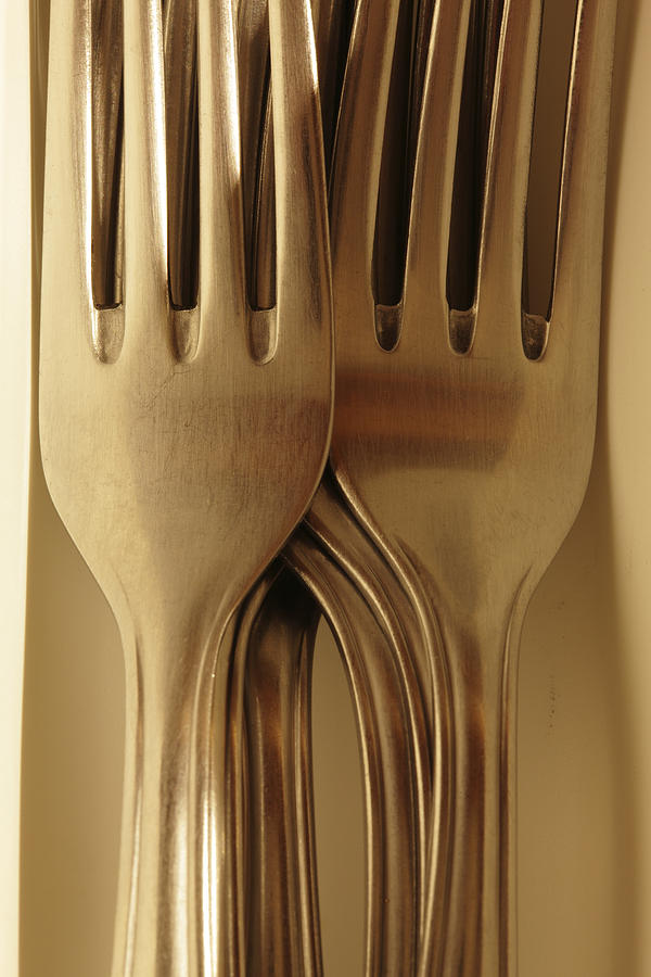 Golden Forks Photograph