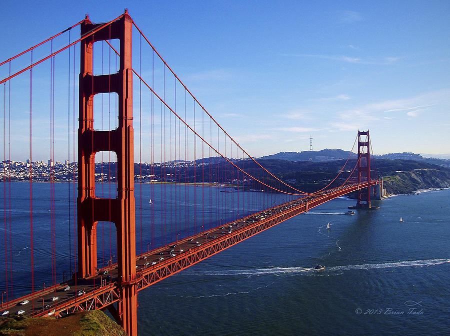 Golden Gate Afternoon Photograph by Brian Tada