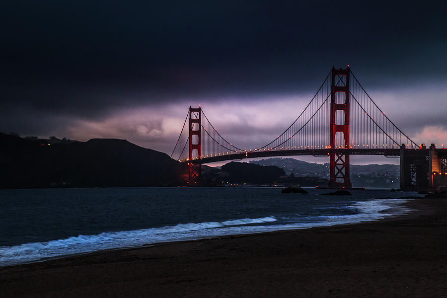 Golden Gate At Dusk Photograph