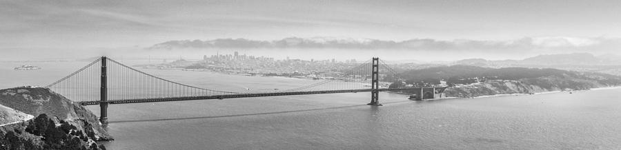 Golden Gate and SF Skyline Photograph by Ralf Kaiser